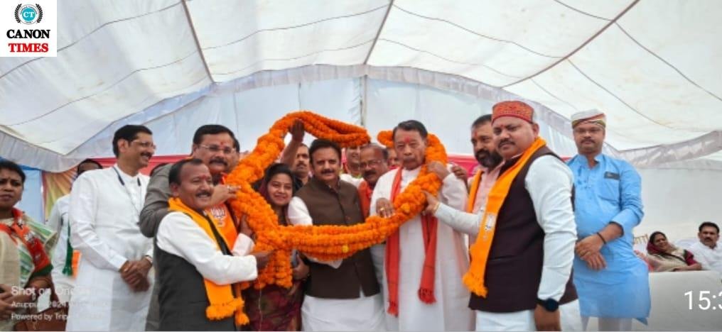 उप मुख्यमंत्री राजेन्द्र शुक्ल ने अनूपपुर में पार्टी प्रत्याशी की नामांकन रैली में शामिल होकर सभा को किया संबोधितll