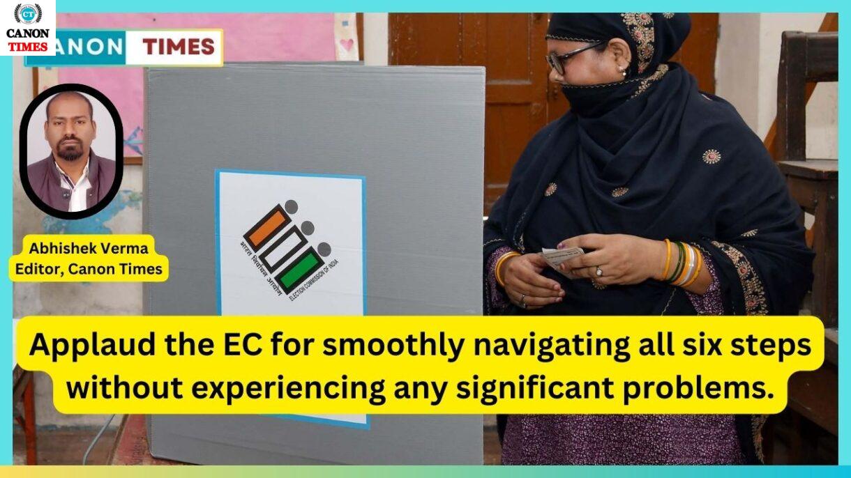 Applaud the EC for smoothly navigating all six steps without experiencing any significant problems.