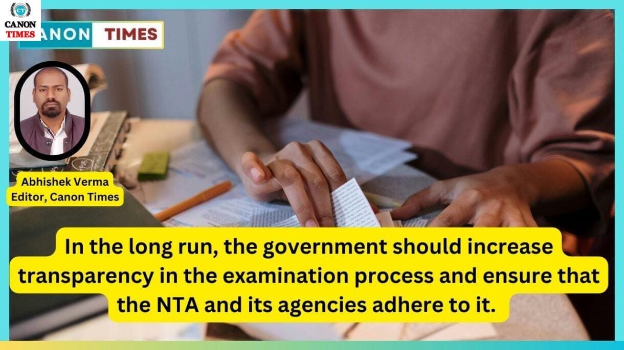 The government should enhance openness in NEET.