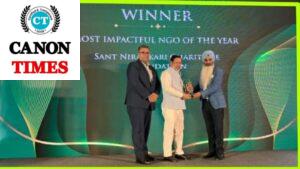 the esteemed Secretary of the Sant Nirankari Mandal, Mr. Joginder Sukhija, received the prestigious award.