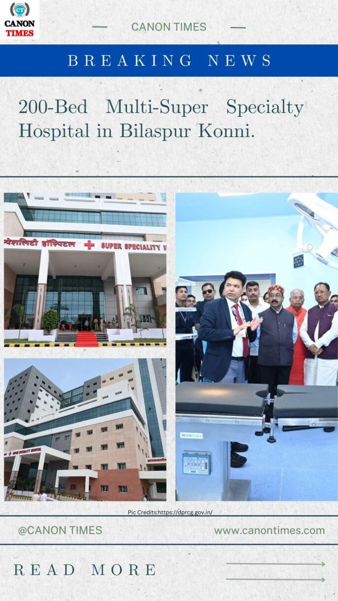 CM Vishnudev Sai and Deputy CM Arun Saw Review Facilities at Newly Built 200-Bed Multi-Super Specialty Hospital in Bilaspur Konni