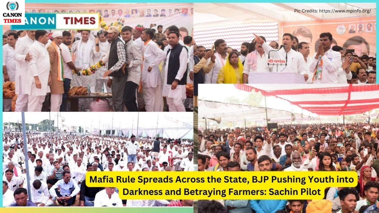 Mafia Rule Spreads Across the State, BJP Pushing Youth into Darkness and Betraying Farmers: Sachin Pilot