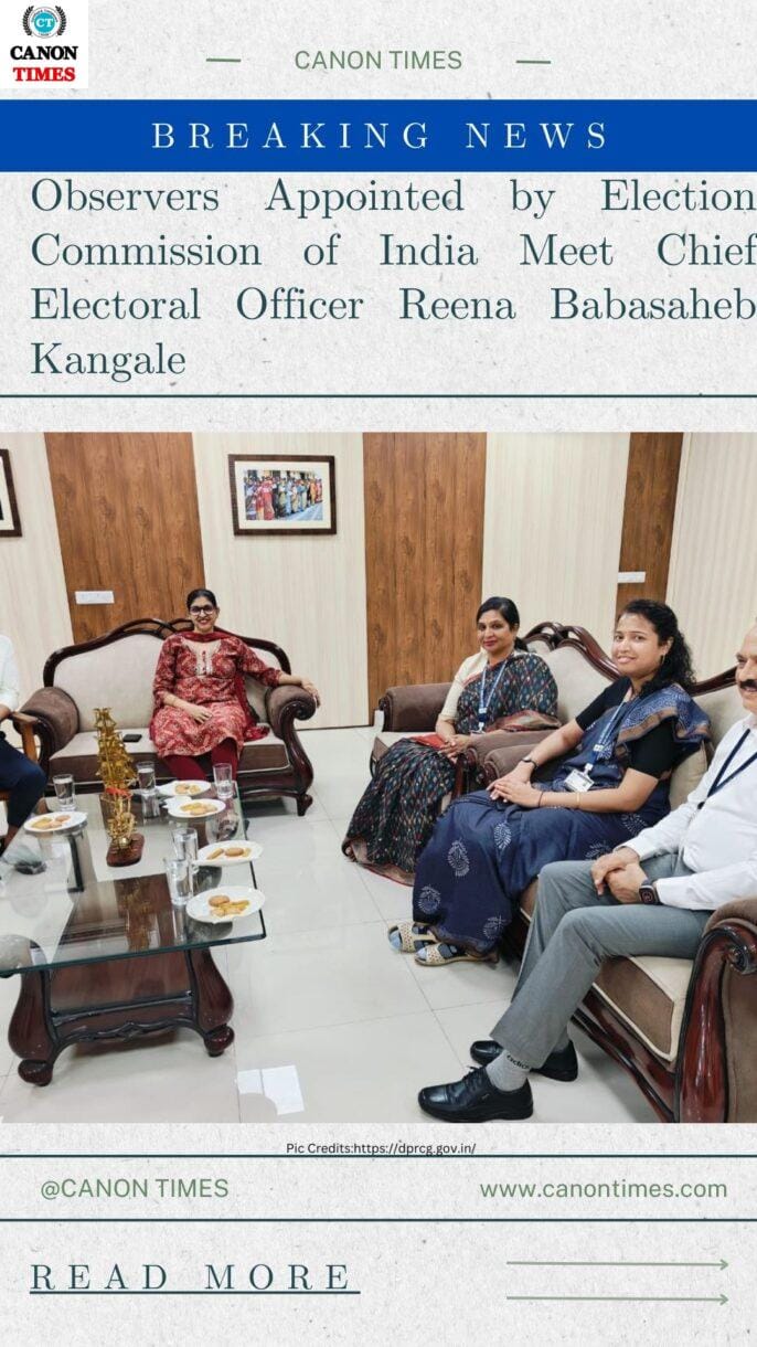Observers Appointed by Election Commission of India Meet Chief Electoral Officer Reena Babasaheb Kangale