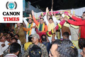 Chief Minister Dr. Mohan Yadav and BJP State President Vishnudatt Sharma Address Rallies and Lead Roadshow in Vijaypur Assembly Constituency