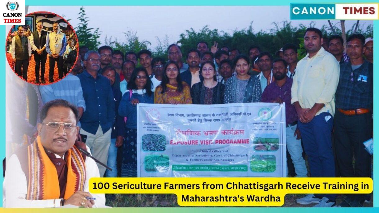 100 Sericulture Farmers from Chhattisgarh Receive Training in Maharashtra's Wardha