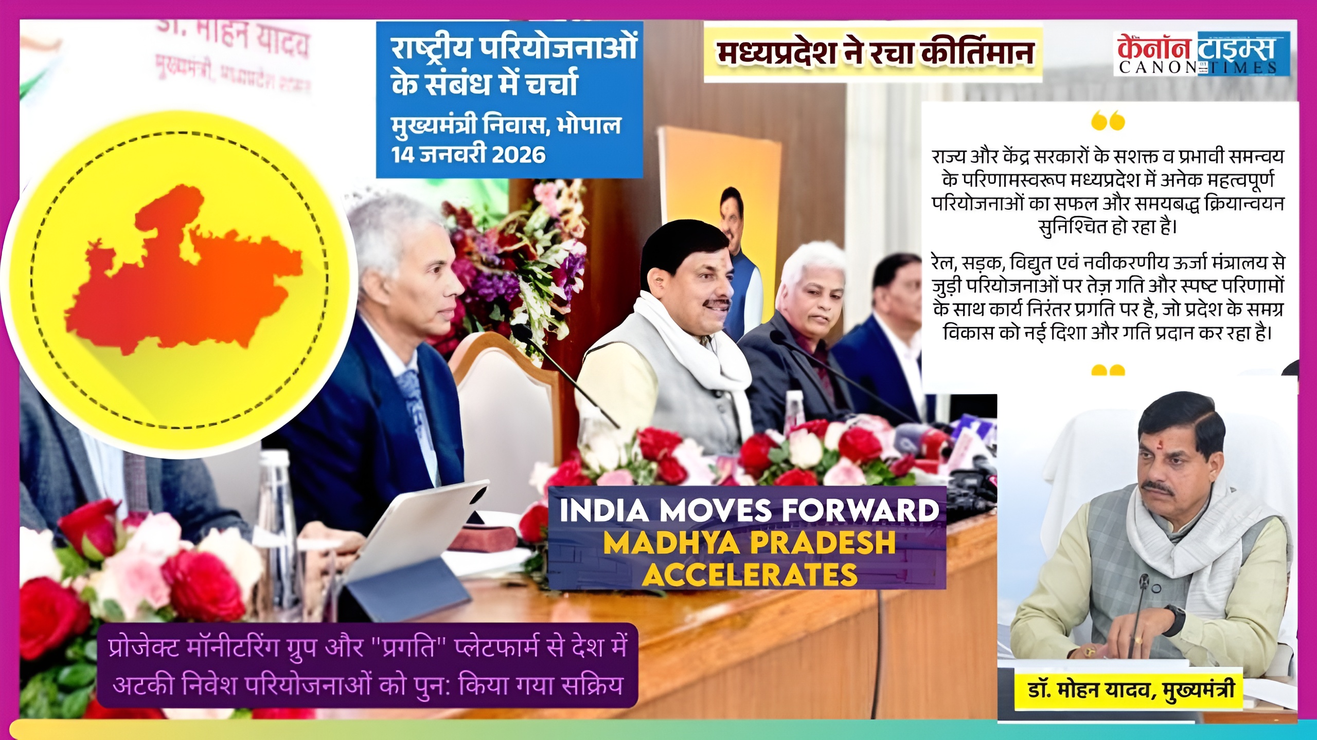 Double Engine Dynamism: Madhya Pradesh's Vanguard in Modis Project Revival Saga