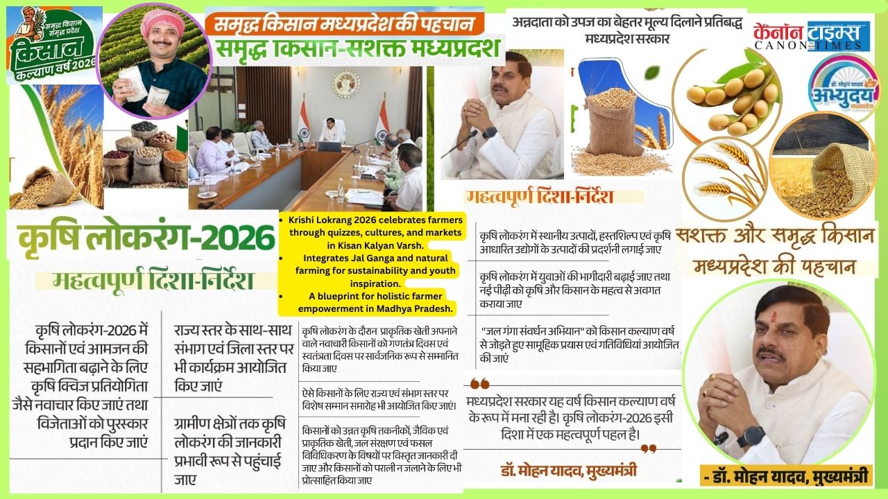 Krishi Lokrang: Ushering a New Dawn of Festivity and Honour for Madhya Pradesh's Farmers