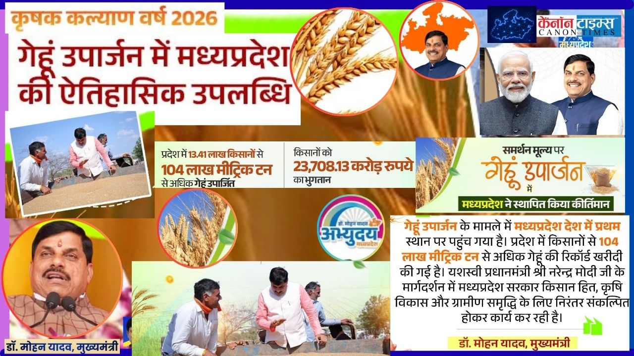 Madhya Pradesh Sets New Record in Wheat Procurement, Strengthening Farmer Welfare