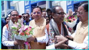 नई दिल्ली में पुस्तक विमोचन कार्यक्रम में शामिल हुए मुख्यमंत्री धामी