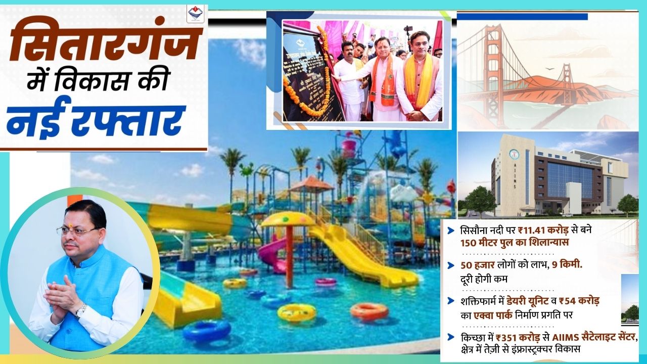 Sitarganj Gets 416 Crore Rupees Infrastructure Push: Bridge, AIIMS Satellite Centre and Aqua Park on the Way