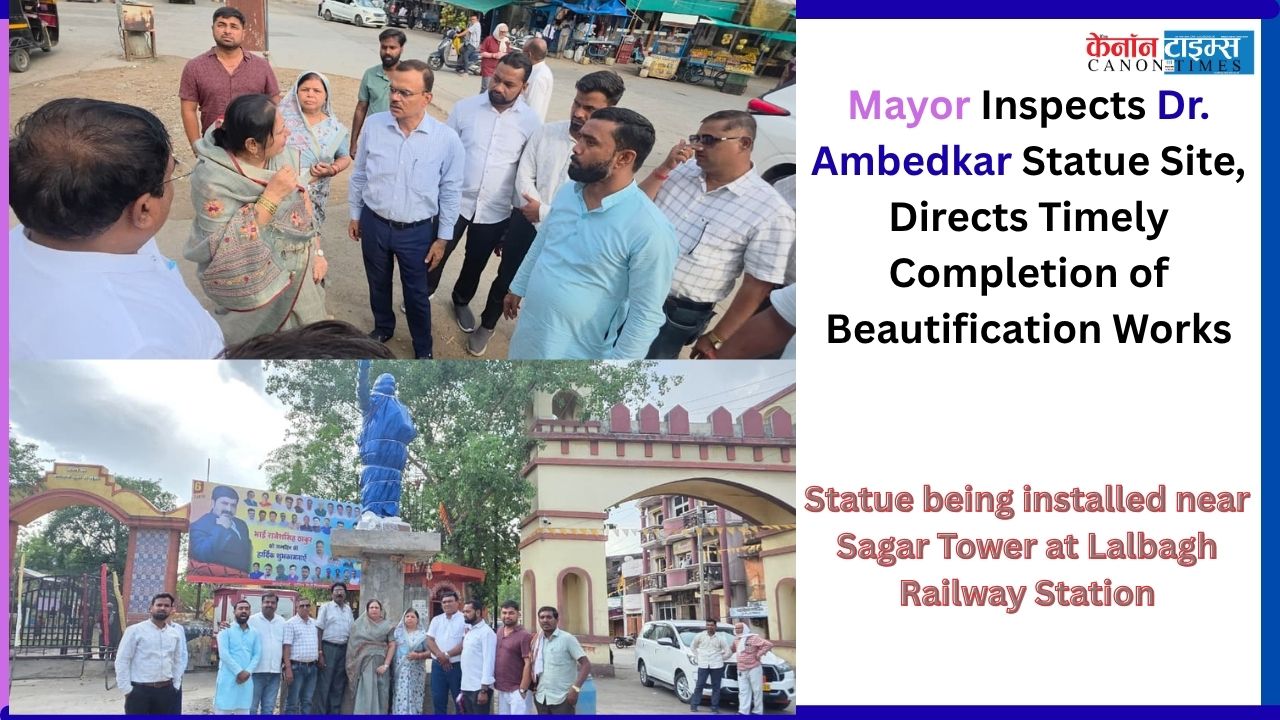 Mayor Inspects Dr. Ambedkar Statue Site, Directs Timely Completion of Beautification Works