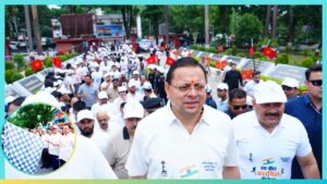 Dhami Flags Off ‘Run for Kargil Heroes’ Marathon in Dehradun