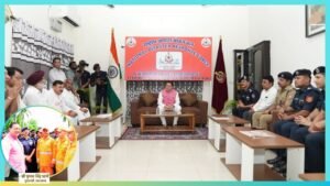 Dhami Visits NDRF Battalion in Gadarpur, Stresses Modern Disaster Preparedness