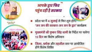 ‘Jan Jan Ki Sarkar Jan Jan Ke Dwar’ Campaign to Resume in Uttarakhand from July 4 on Dhami’s Directions