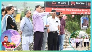 Dhami Inspects Nanda Ki Chowki Approach Road, Reviews 12-Hour Reconstruction