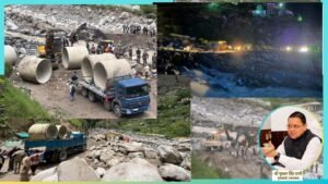 Traffic Restored in Niti Valley After Temporary Route Built Across Tamak Nala